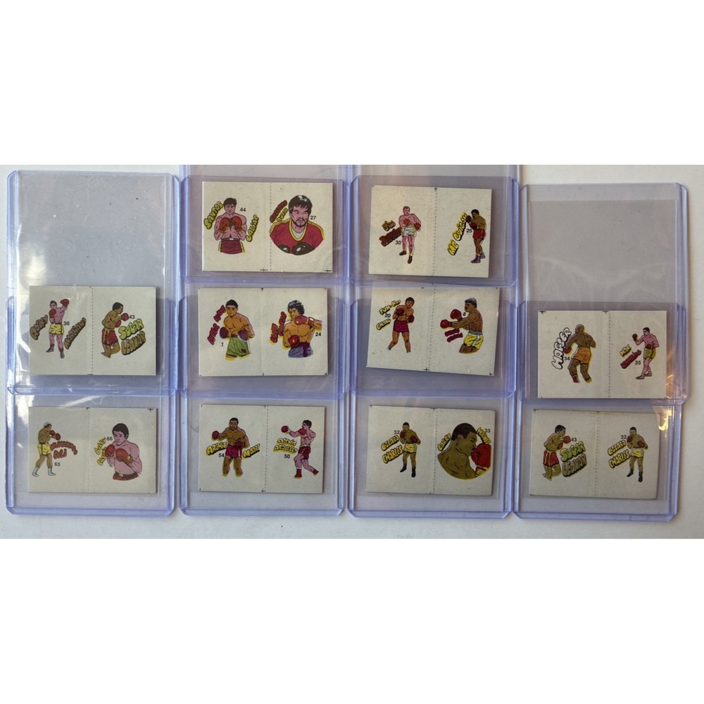Set of 20 Very Rare 1985 Reyauca Venezuelan Boxing Cards Ali Duran Marciano